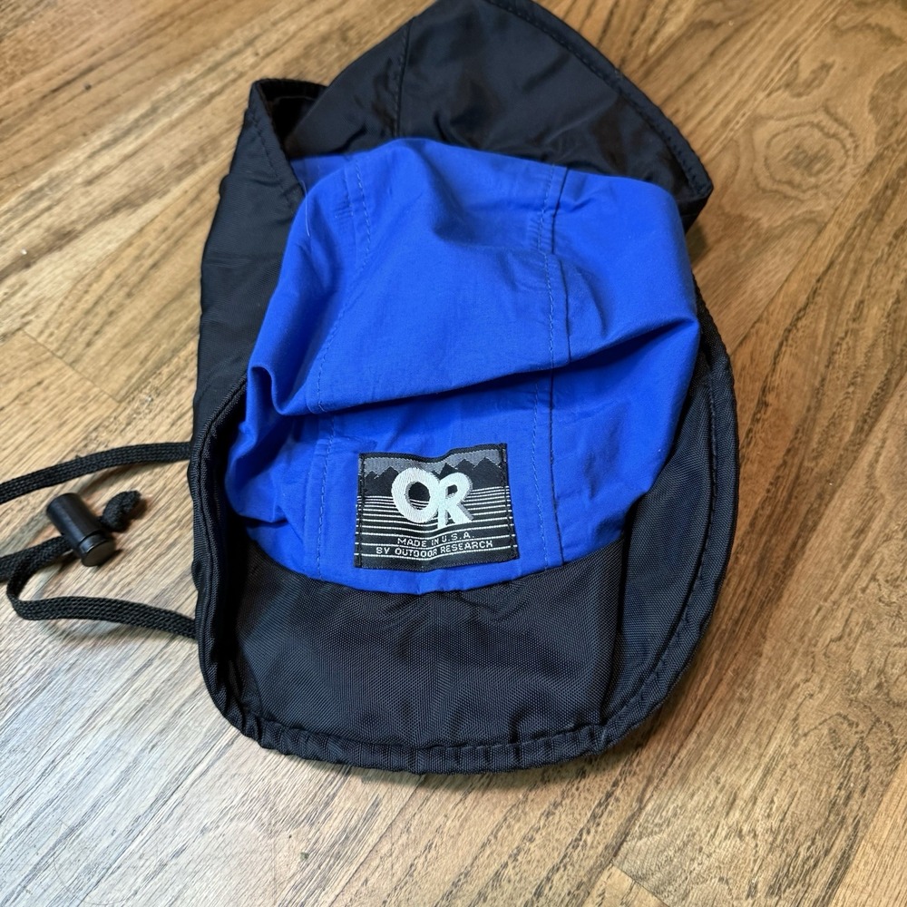 VTG 90s Outdoor Research OR Gore-Tex Blue/Black Hat Size‎ Small